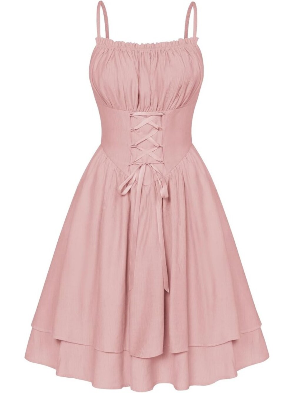 Women's Pink Corset Fairy Chiffon Mini Dress Graduation Party Sundress